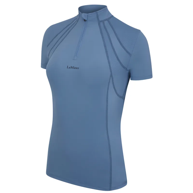 LeMieux Mia Mesh Ladies Short Sleeve Base Layer - Ice Blue-4