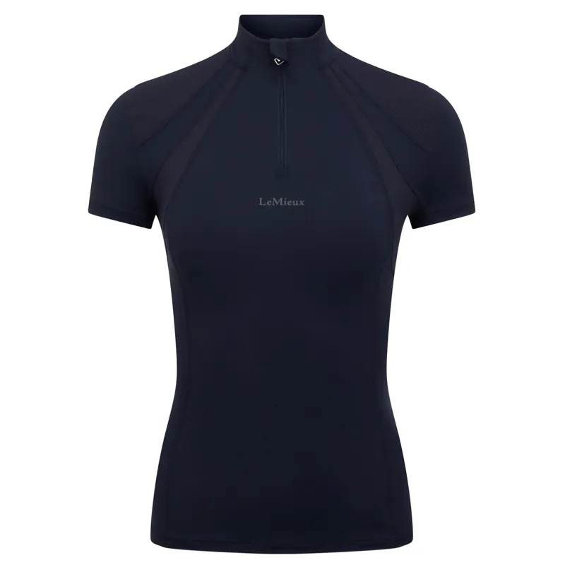 LeMieux Mia Mesh Ladies Short Sleeve Base Layer - Navy-2