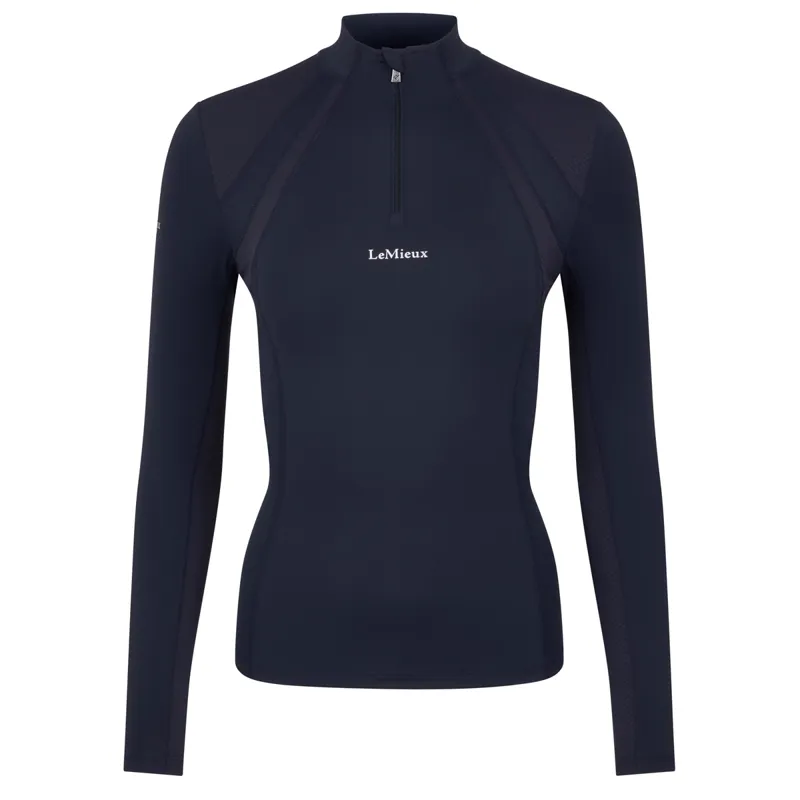 LeMieux Mia Mesh Ladies Long Sleeve Base Layer - Navy-1
