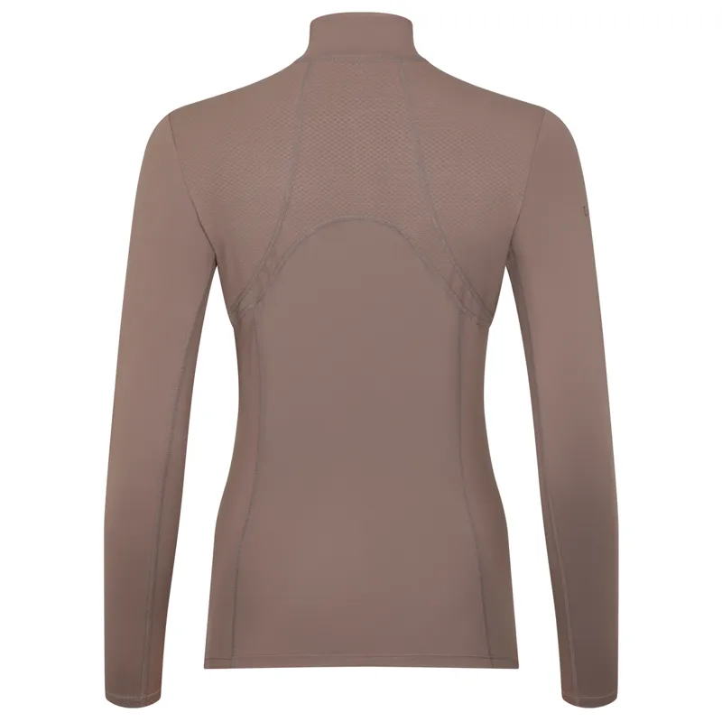 LeMieux Mia Mesh Ladies Long Sleeve Base Layer - Walnut-1