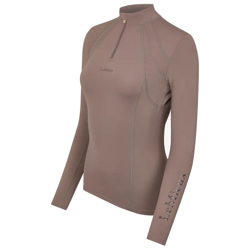 LeMieux Mia Mesh Ladies Long Sleeve Base Layer - Walnut-3