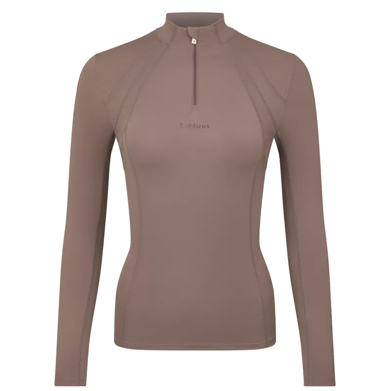 LeMieux Mia Mesh Ladies Long Sleeve Base Layer - Walnut