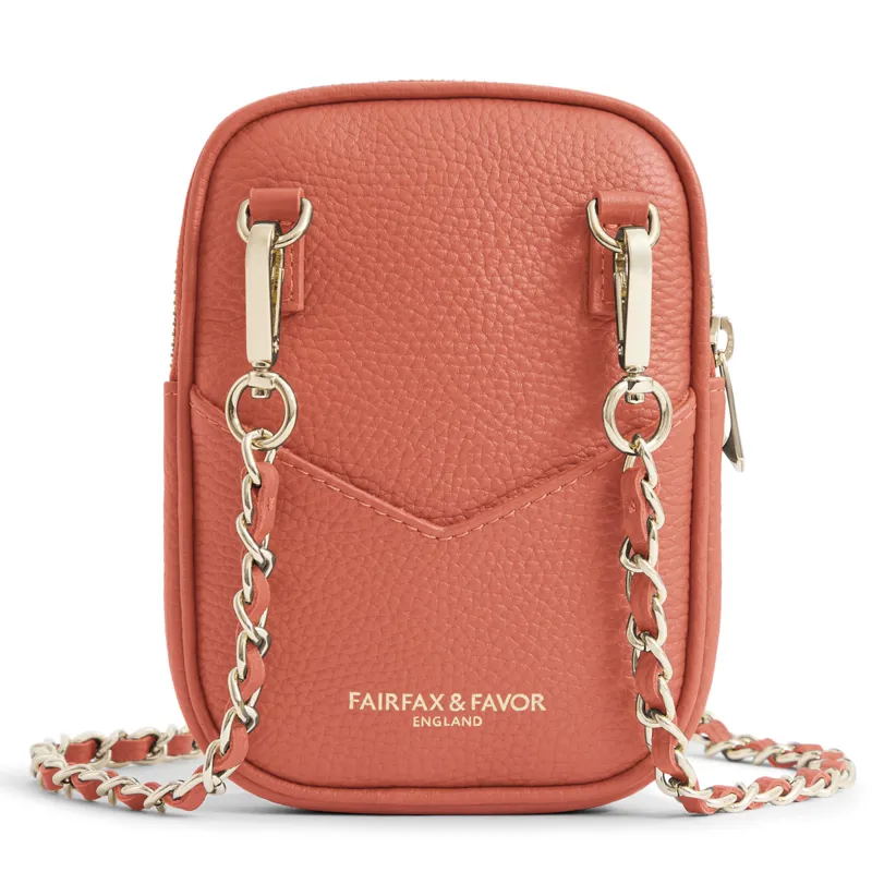 Fairfax and Favor Mini Finsbury Bag - Melon Suede-1