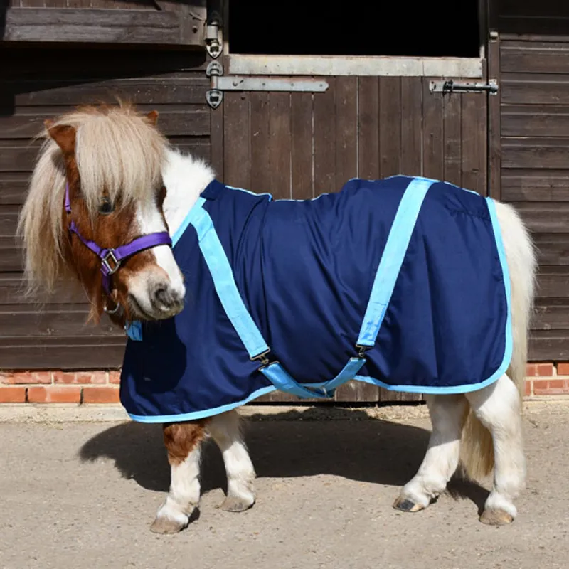 Rhinegold Mini Summer Sheet - Navy/Baby Blue-1