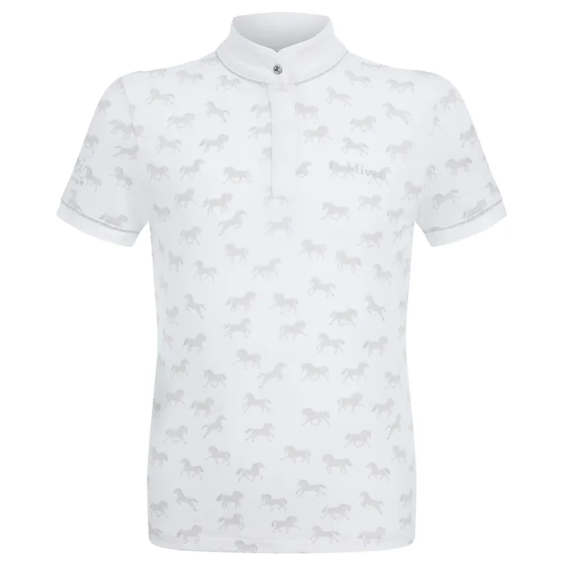LeMieux Mini Bella Junior Girls Show Shirt - White