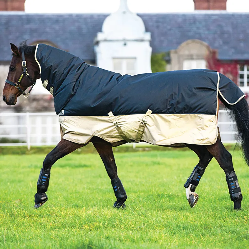 Mio AllInOne Lightweight 0g Turnout Rug Navy/Tan