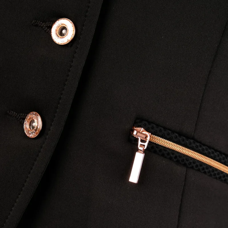 Montar Rebel Ladies Competition Jacket - Black/Rose Gold-4