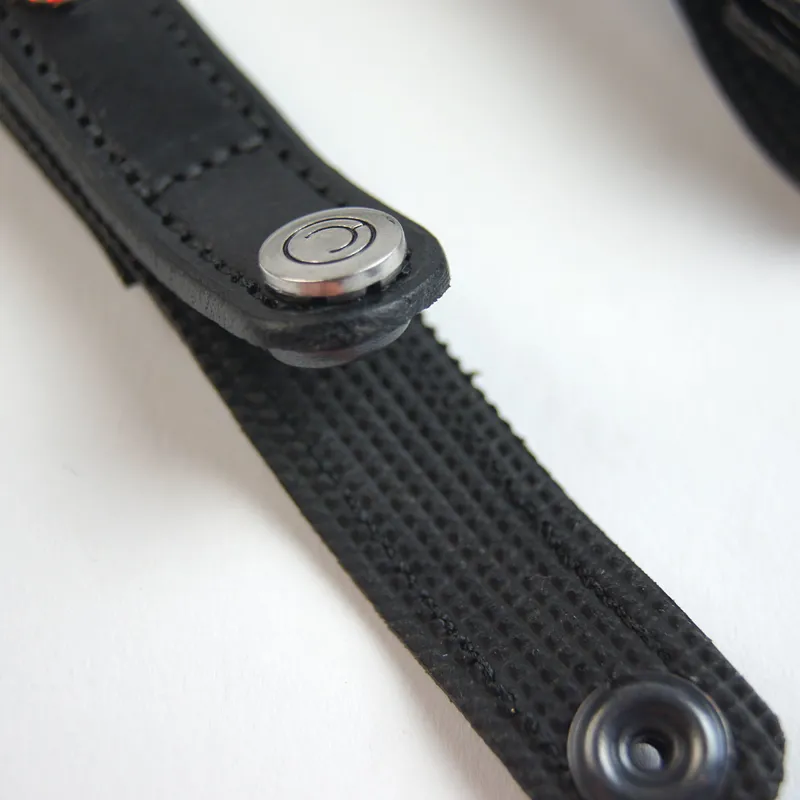 Montar Mighty Mix Browband - Black Leather/Red-3