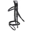 Schockemohle Monza F Removable Flash Bridle - Black/Cream/Silver