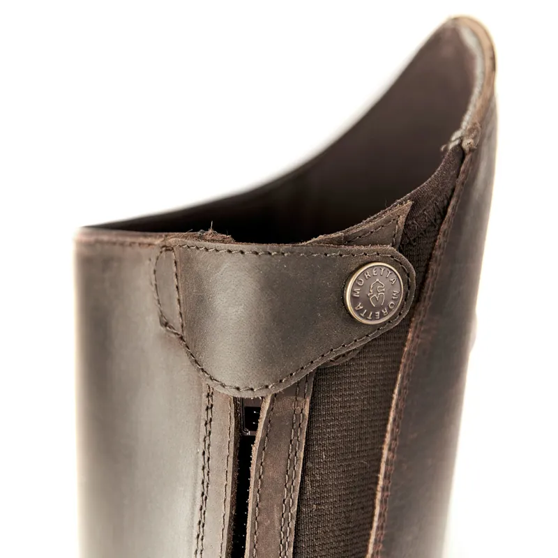 Moretta Ventura Lite Ladies Tall Riding Boots - Dark Brown-4