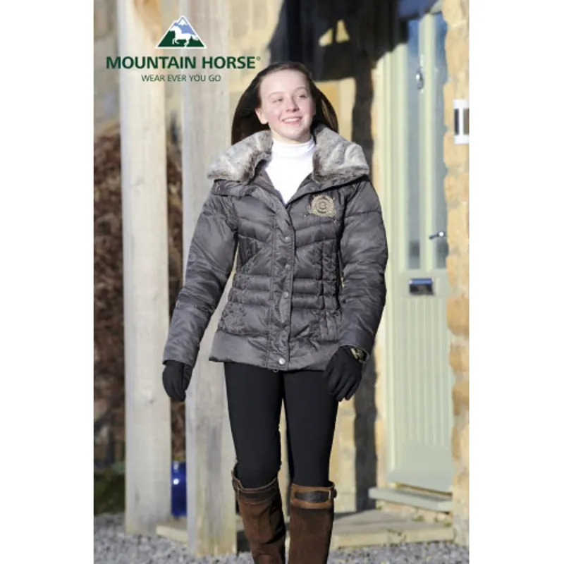 Mountain Horse Majesty Ladies Jacket - Classic Brown Melange-3