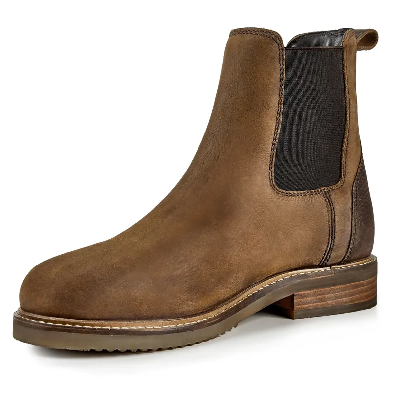 Moretta Modena Ladies Chelsea Boots - Tan-3