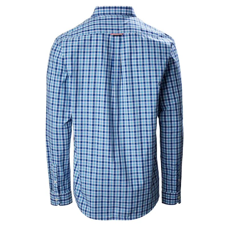 Musto Riviera Long Sleeve Mens Shirt - Ford Blue Check-1