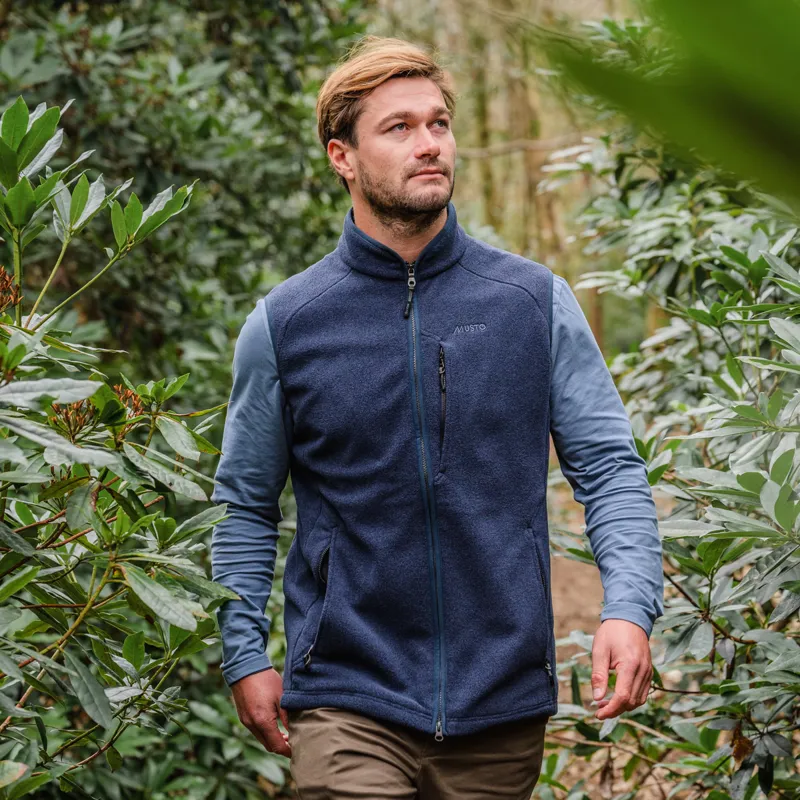 Musto Fenland Polartec Mens Gilet - Navy-2
