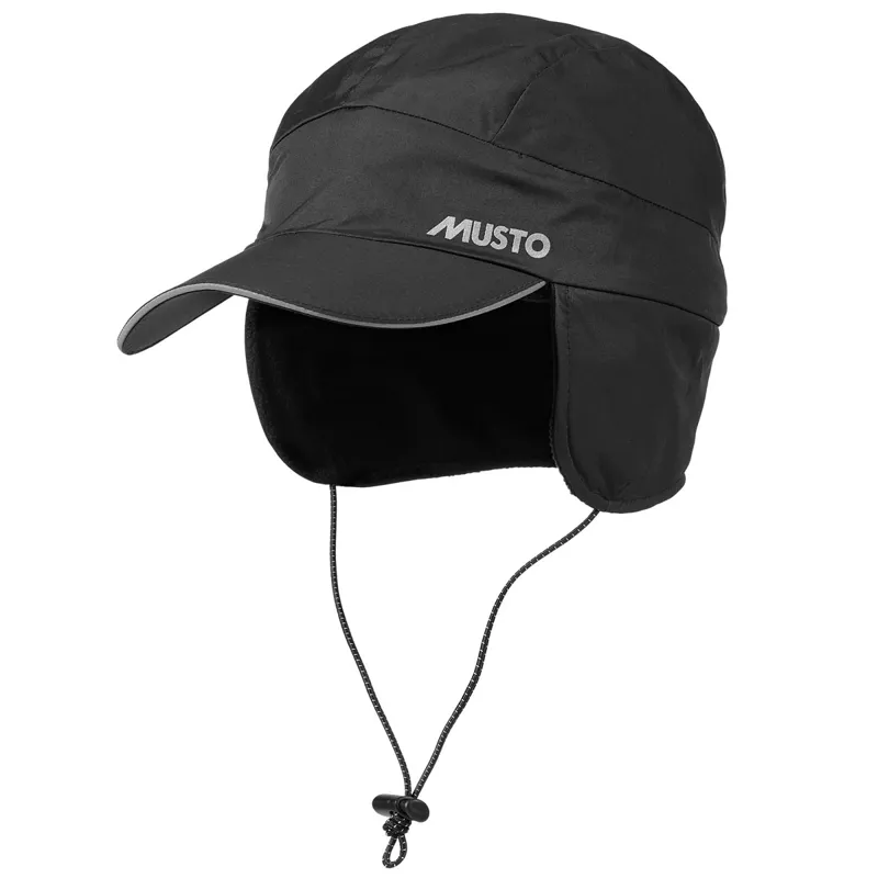 Musto Fleece Lined Waterproof Cap - Black