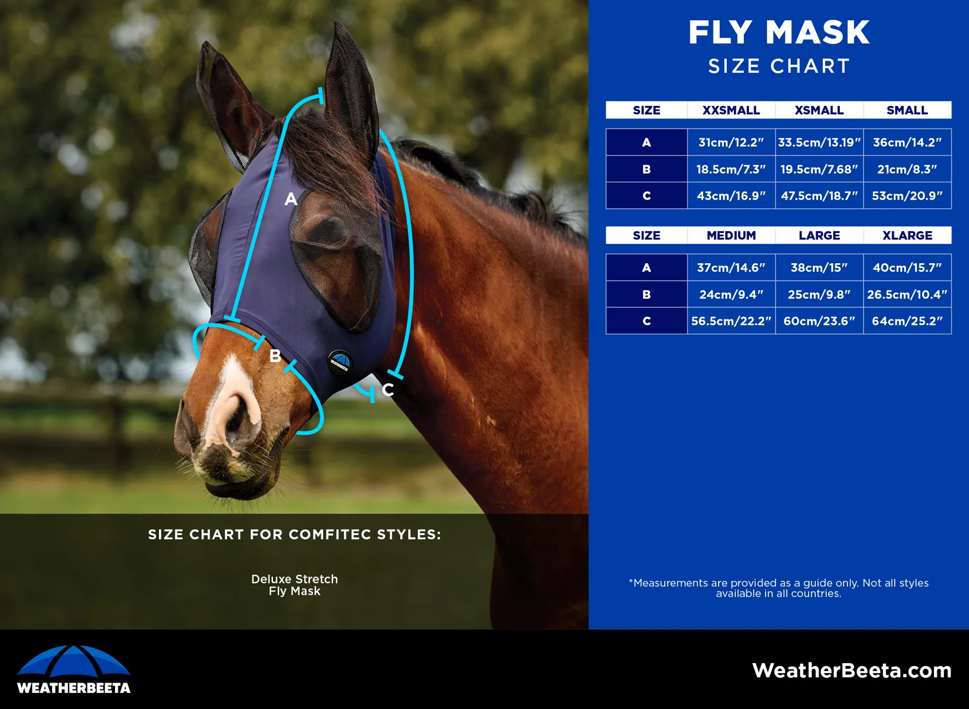 wb deluxe size guide