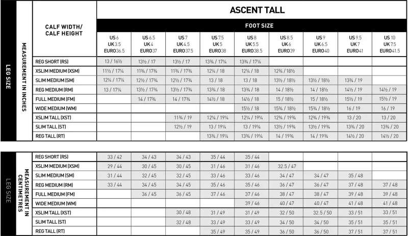 Ariat Ascent Tall Riding Boots Sizing