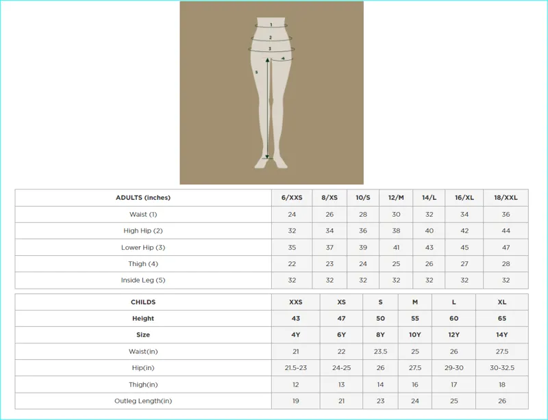 Dublin Supa Fit Size Guide