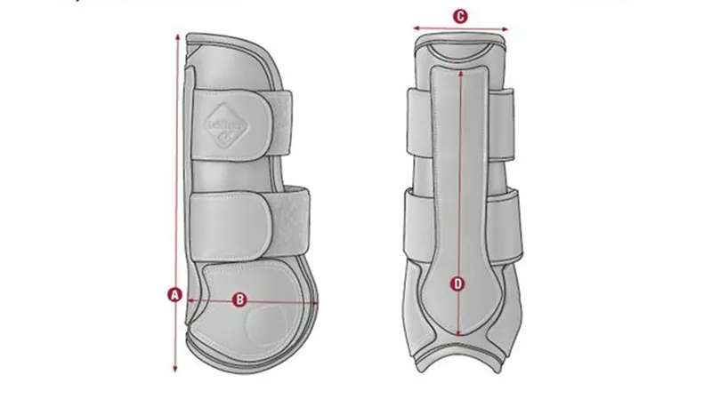 LeMieux Capella Tendon Boots size guide diagram