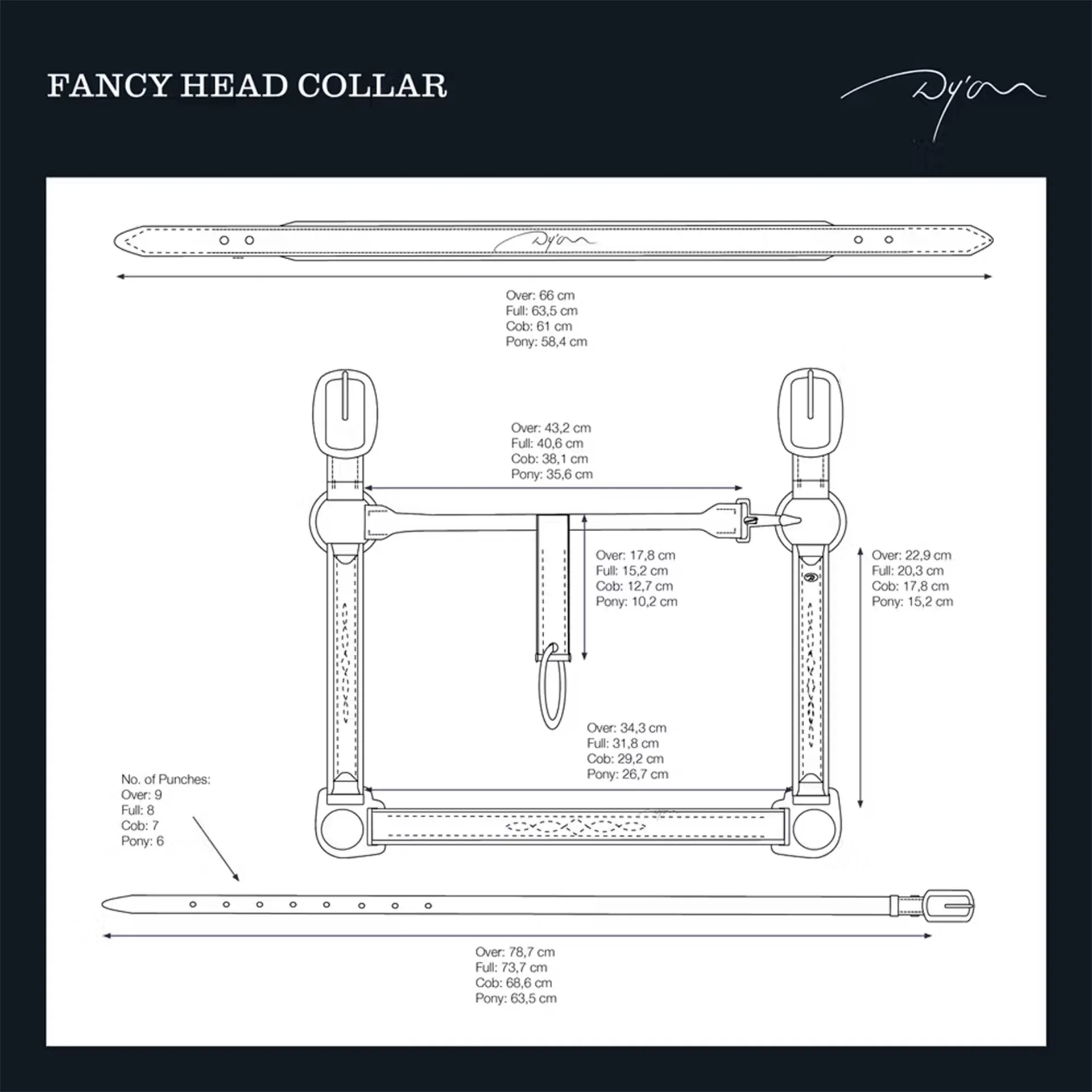 dyon fancy headcollar sizing