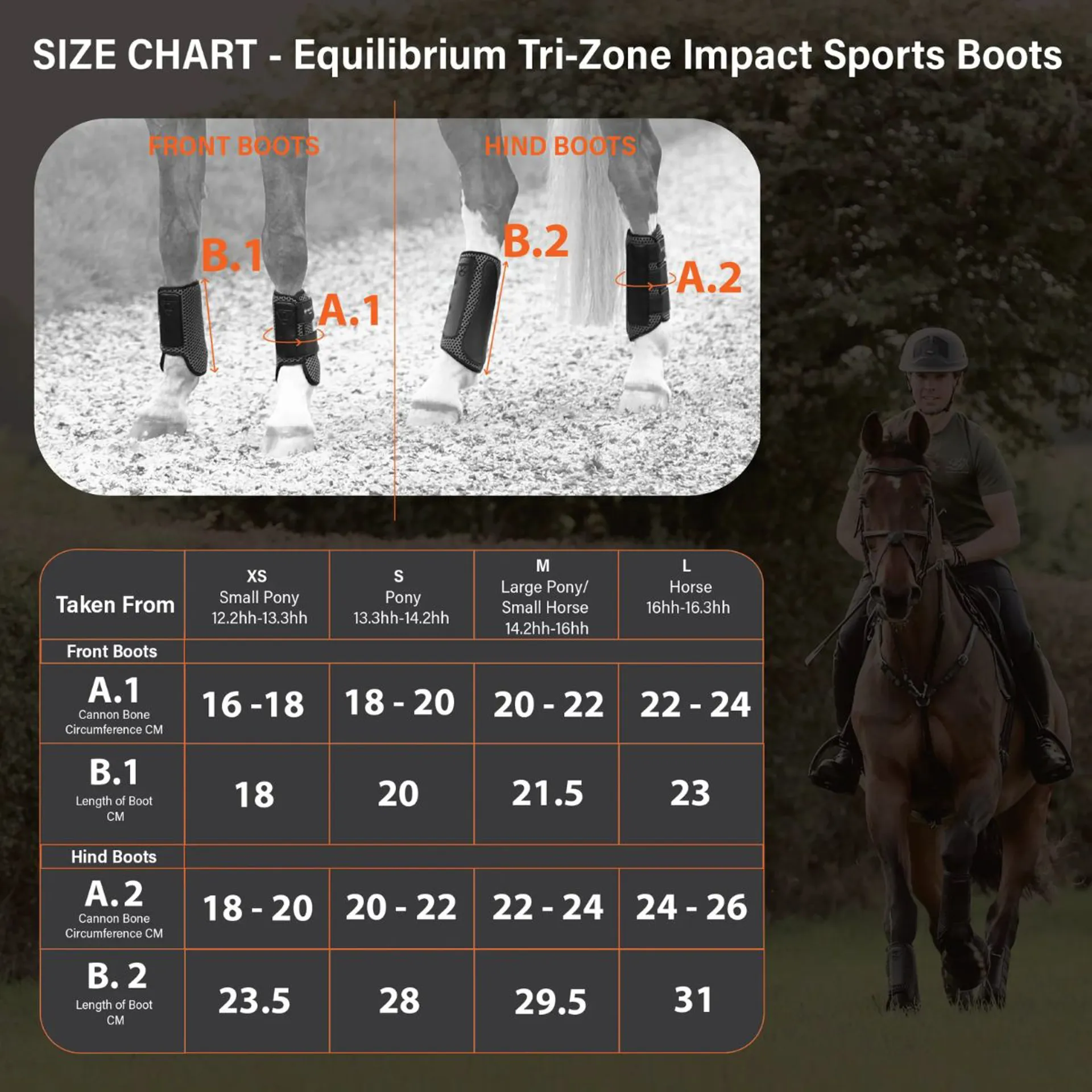 Equilibrium All sport boots size guide