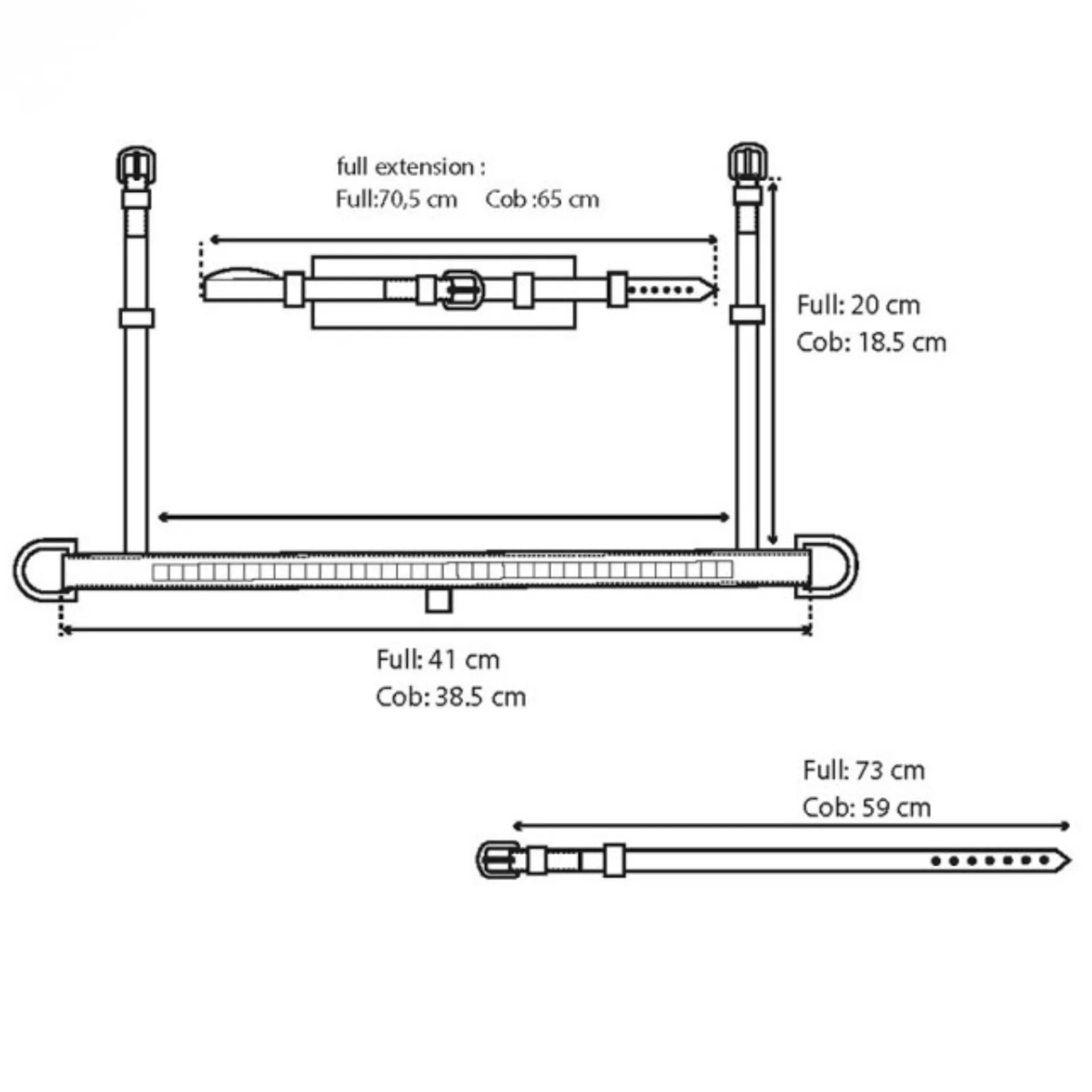 Equiline NB0445 Crank Noseband