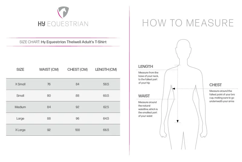 Hy Ladies Tee Size Chart