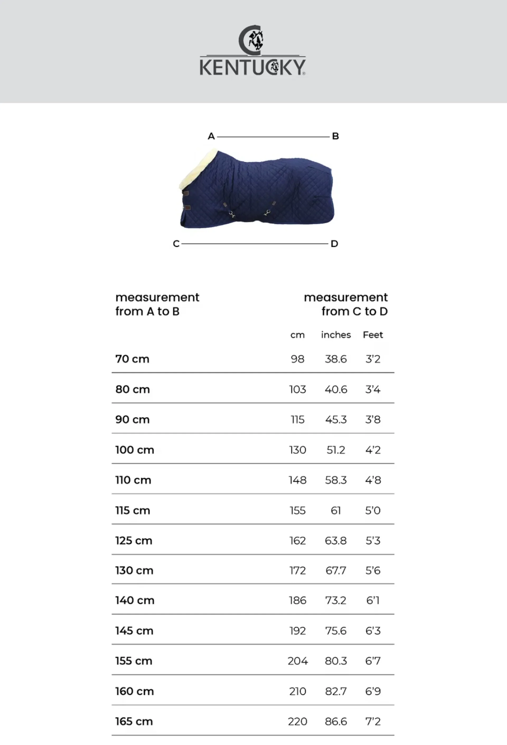 Kentucky Comfort Pro Turnout Liner Sizing