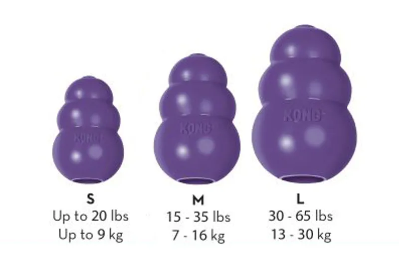 KONG Senior Dog Toy Size Guide
