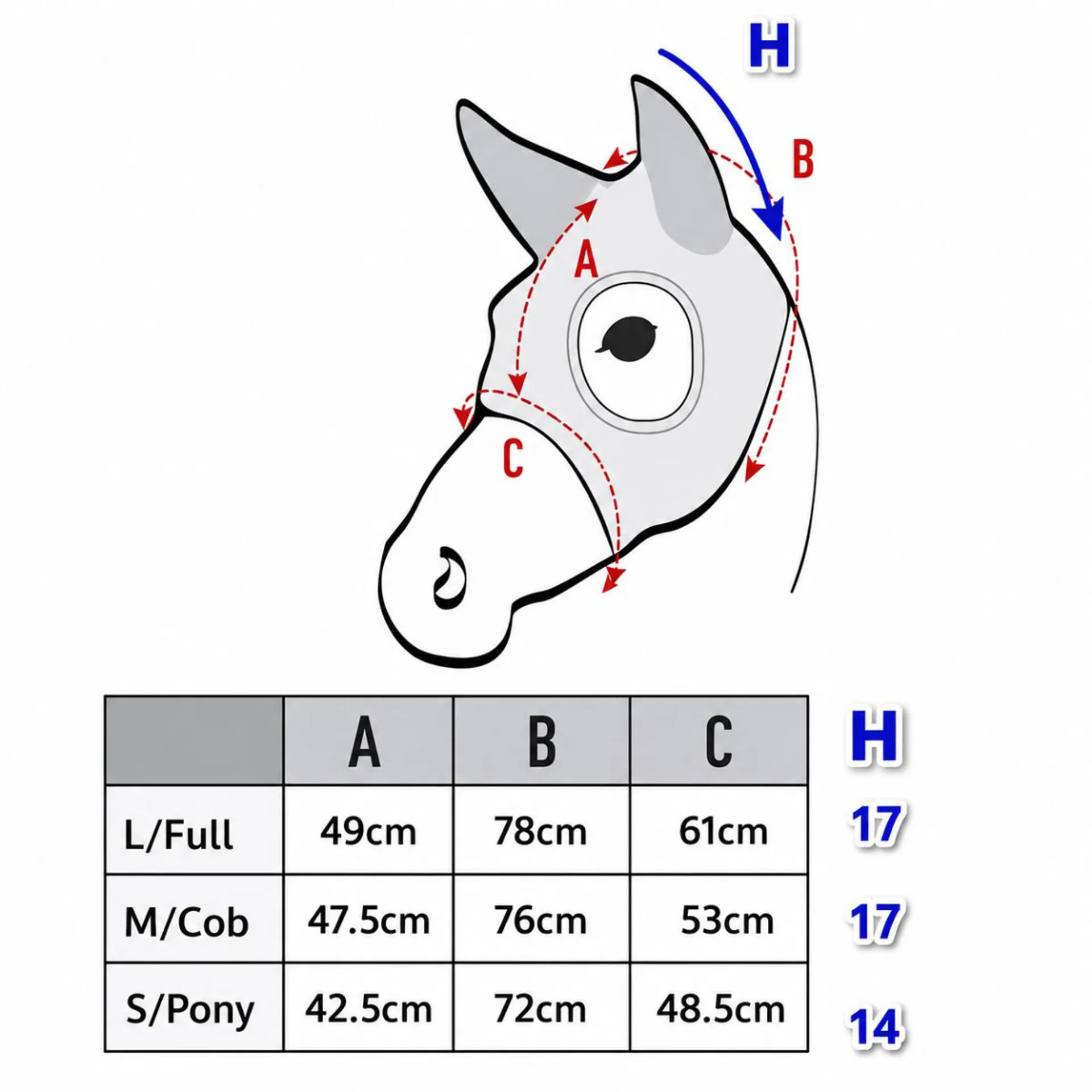 Lami Cell Titanium Mask size guide