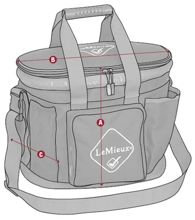 LeMieux Elite Circular Grooming Tote Bag Black