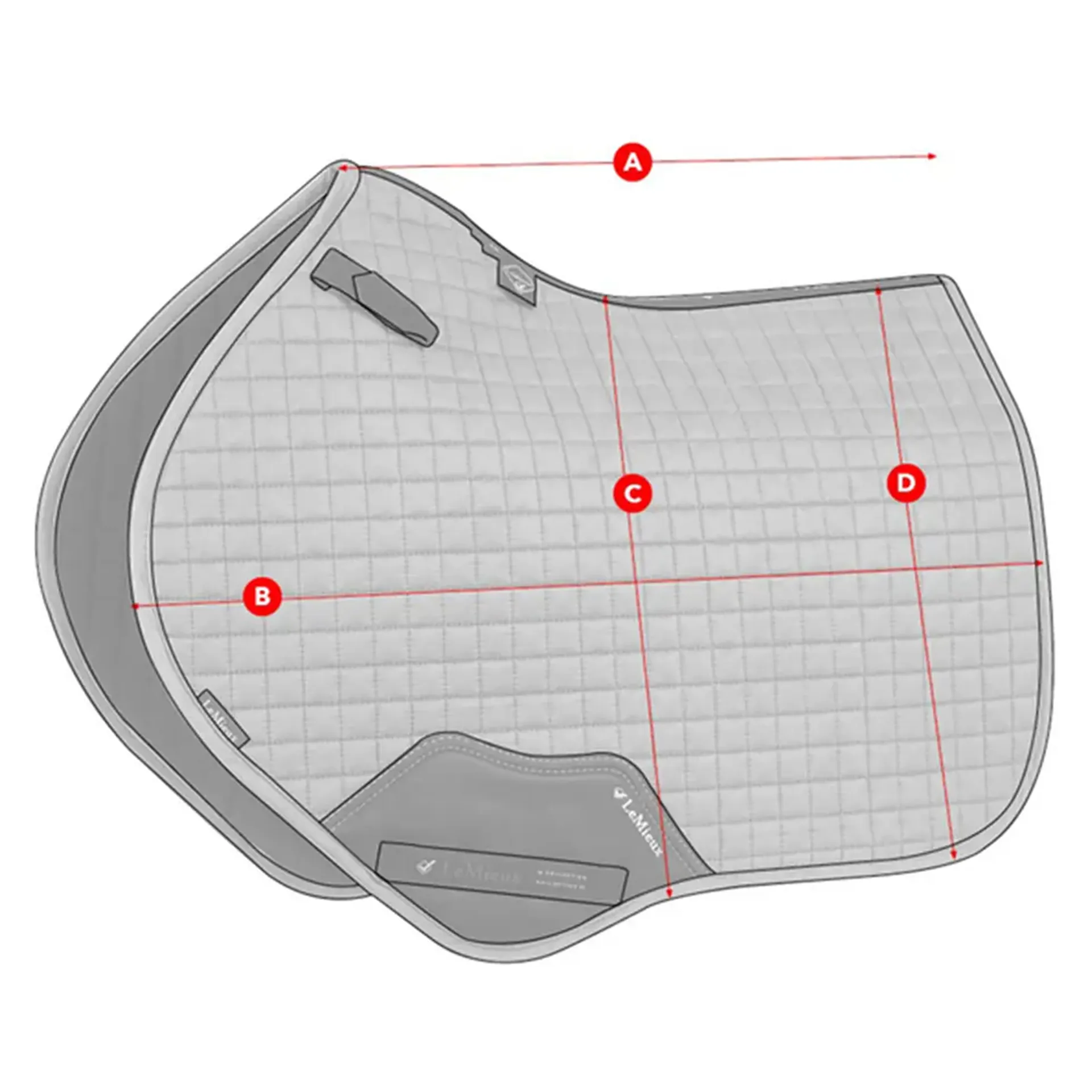 LeMieux Aspen Close Contact Saddle Pad Sizing