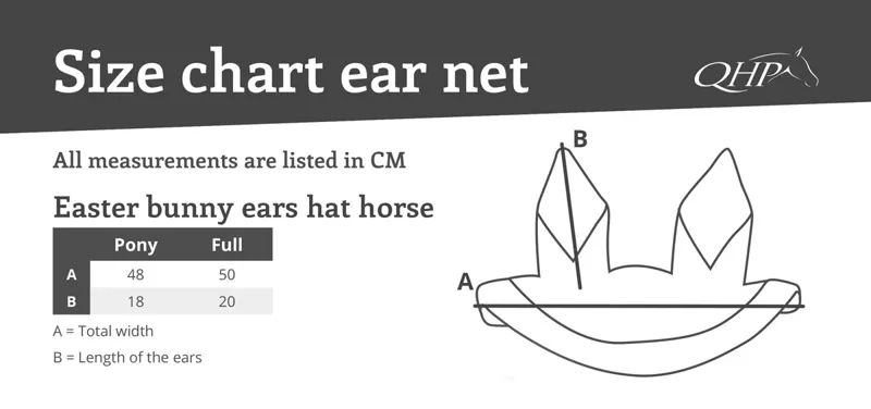 QHP Bunny Ears Size Guide