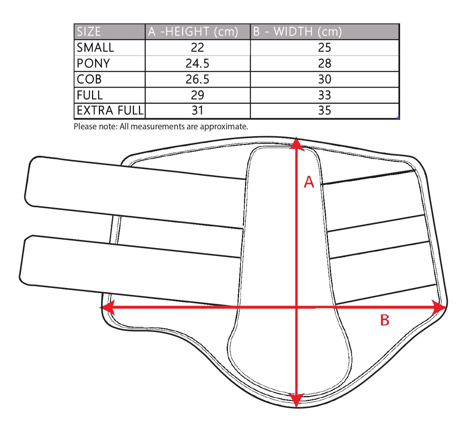 Equiflector-reflective-boots-size-guide