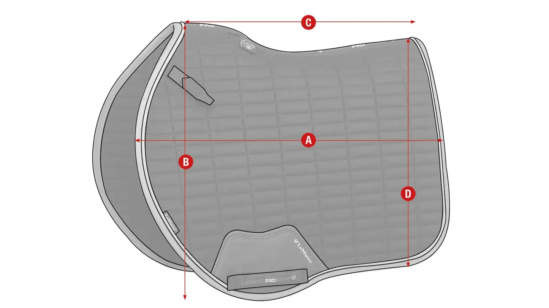 LeMieux 3D Mesh Eurojump Size Charts