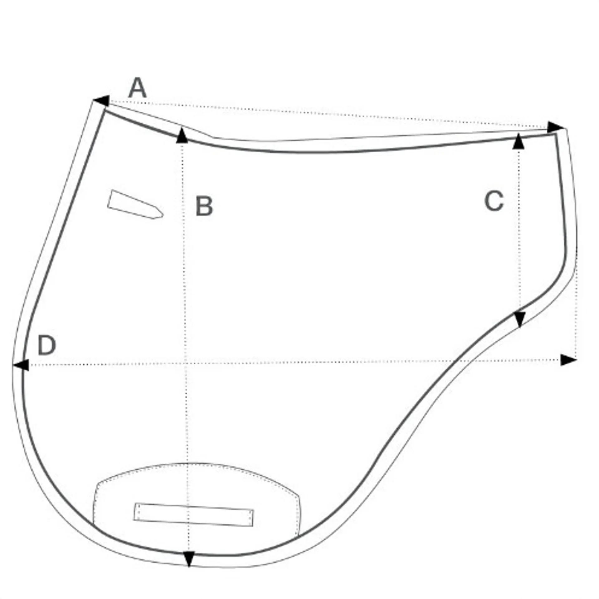 Hy Equestrian Pro Reaction 3D Mesh Saddlecloth size guide