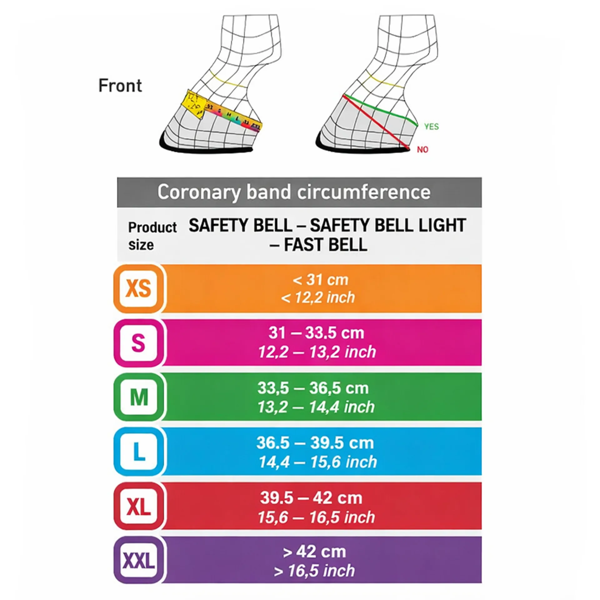 veredus fast bell overreach boots size guide