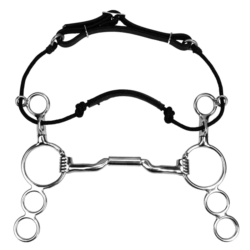 thumbnail image 2 of Expert Bits Comfy Barrel Low Port Weymouth – Myler Action, Metal Snaffle Bit 2 of 5