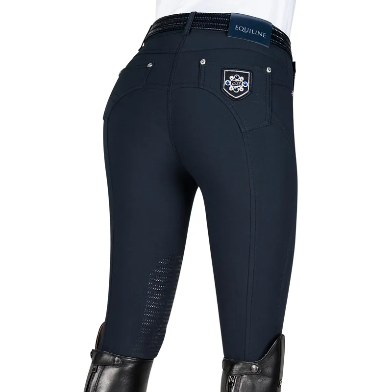 Equiline Lory Knee Grip Ladies Breeches Blue