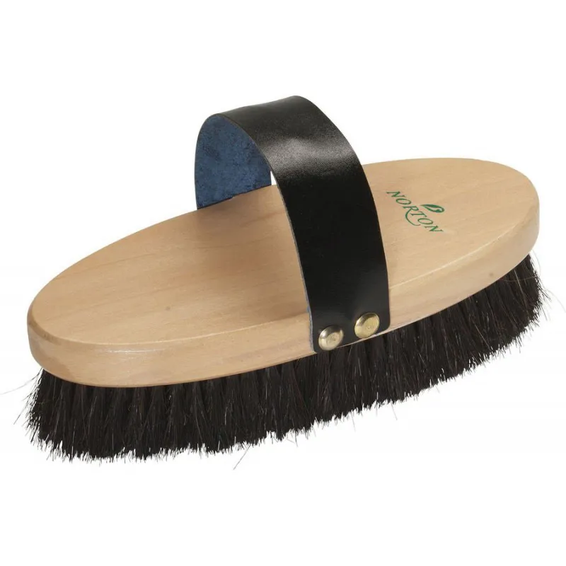 Norton Body Brush Horse Hair Bristles Redpost Equestrian