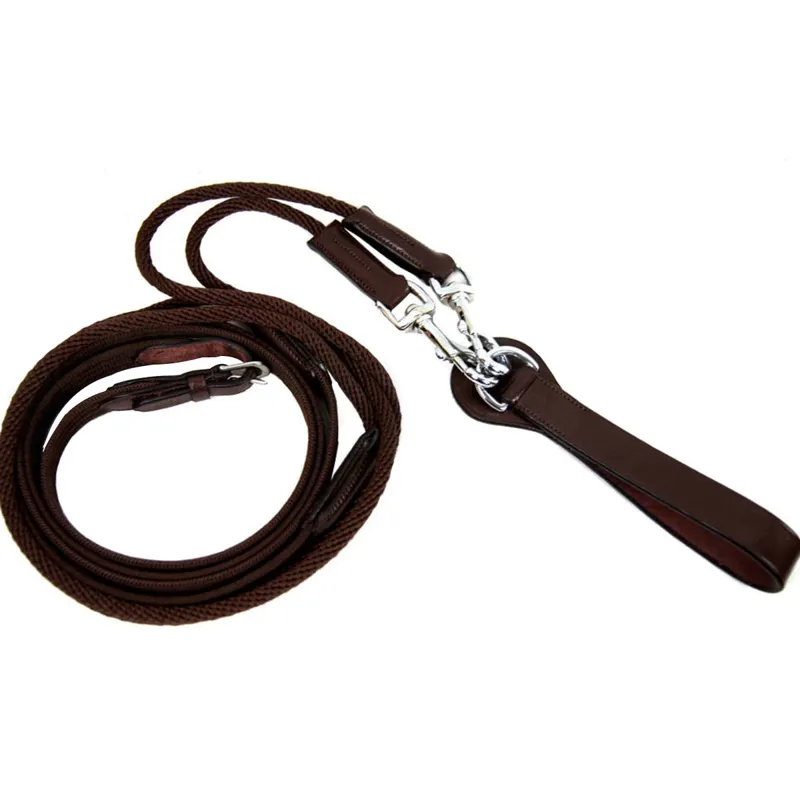 Norton  and Rope Draw Reins Oak Brown