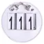 QHP Ricki Number Holder 2 Pack - White/Silver