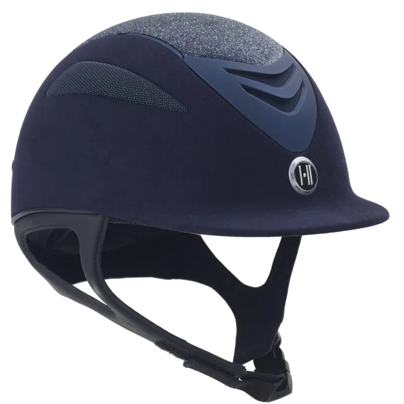 OneK Defender Glitter Riding Hat Navy/Glitter