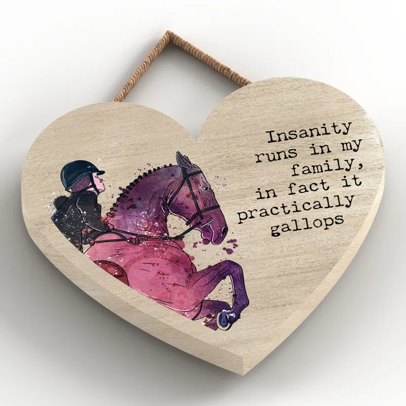 Vivid Squid Small Heart Plaque - Gallops