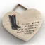 Vivid Squid Small Heart Plaque - Riding Boots