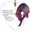 Vivid Squid Ceramic Heart Plaque - Diamonds