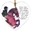 Vivid Squid Ceramic Heart Plaque - Hold On To What Makes You Happy