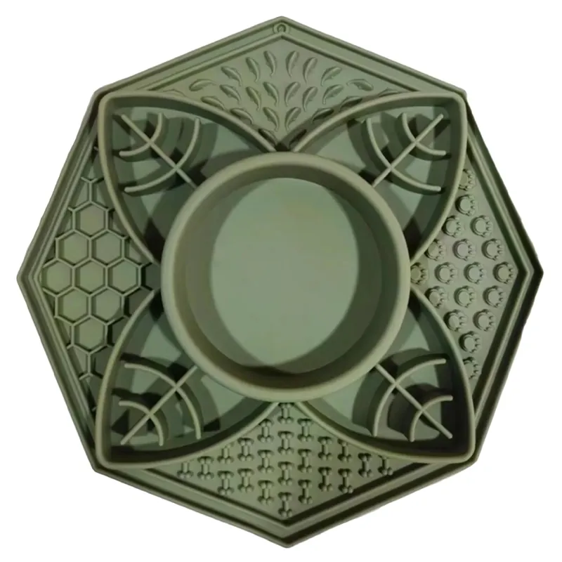 Parallax Fun Flower Pet Bowl and Lick Mat - Green