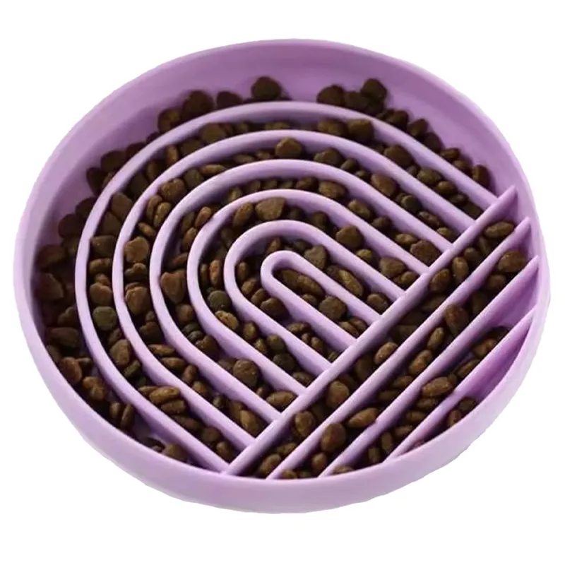 Parallax Hide and Lick Pet Bowl - Purple