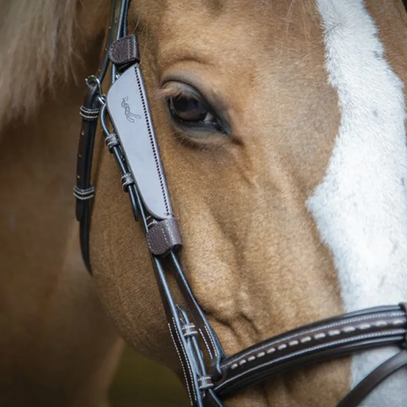 Penelope Leprevost Australian Bridle Blinkers - Havana